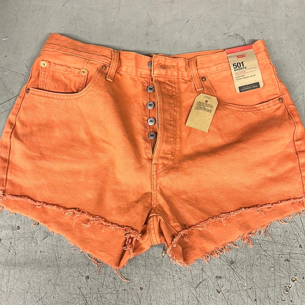 Brand new, still with tags, Levi’s 501 Shorts. Burnt Orange color